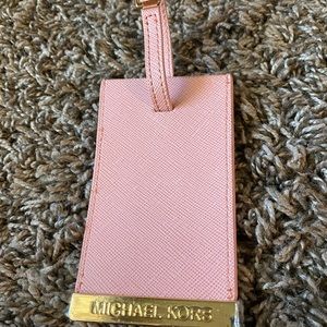 Michael Kors Pink / Gold Luggage Tag